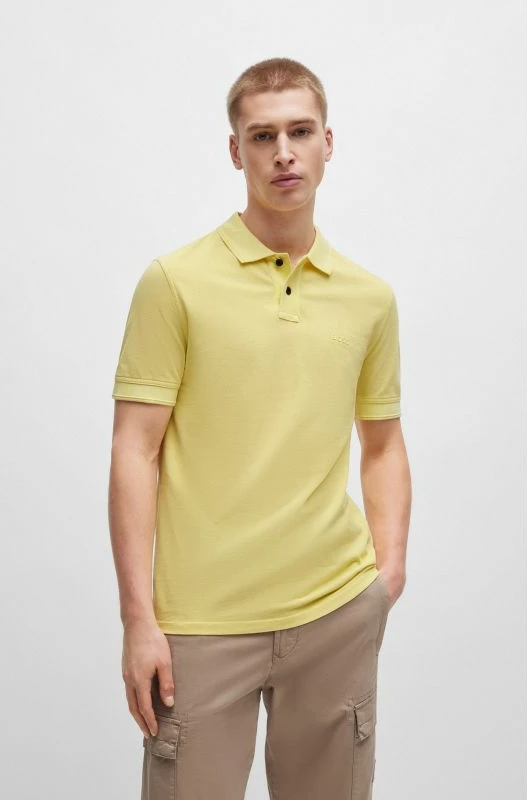 Maicë polo Boss meshkuj, e verdhë