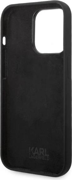 Mbështjellës Karl Lagerfeld Silicone Ikonik për iPhone 14 Pro Max, i zi
