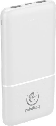 Powerbank Rebeltec P10 10,000 mAh, 10W, Bardhë