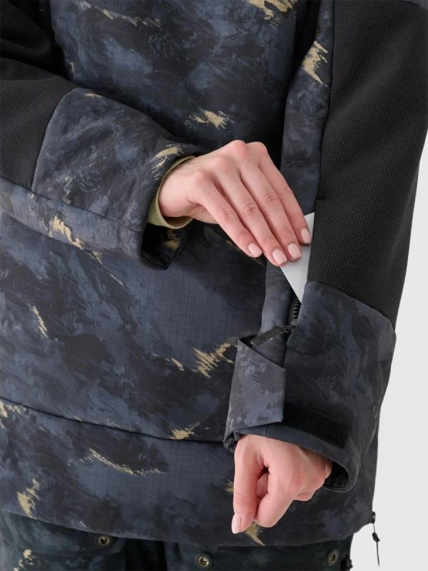 Jakne snowboardi për femra 4f, e zezë