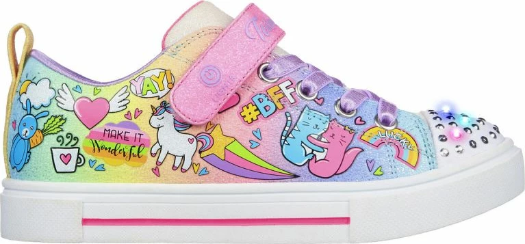 Atlete për fëmijë Skechers, shumëngjyrëshe