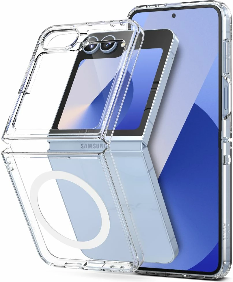 Mbështjellës Ringke Fusion MagSafe për Samsung Galaxy Z Flip 6, Transparent