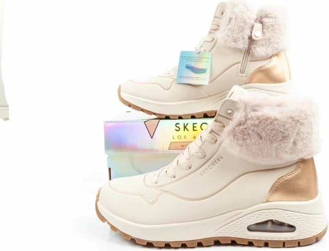 Atlete dimri për femra Skechers, bezhë