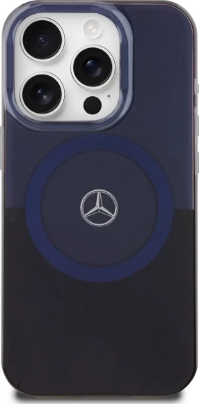 Mbështjellës Mercedes MB Double Layer BiColor MagSafe për iPhone 16 Pro Max, Blu