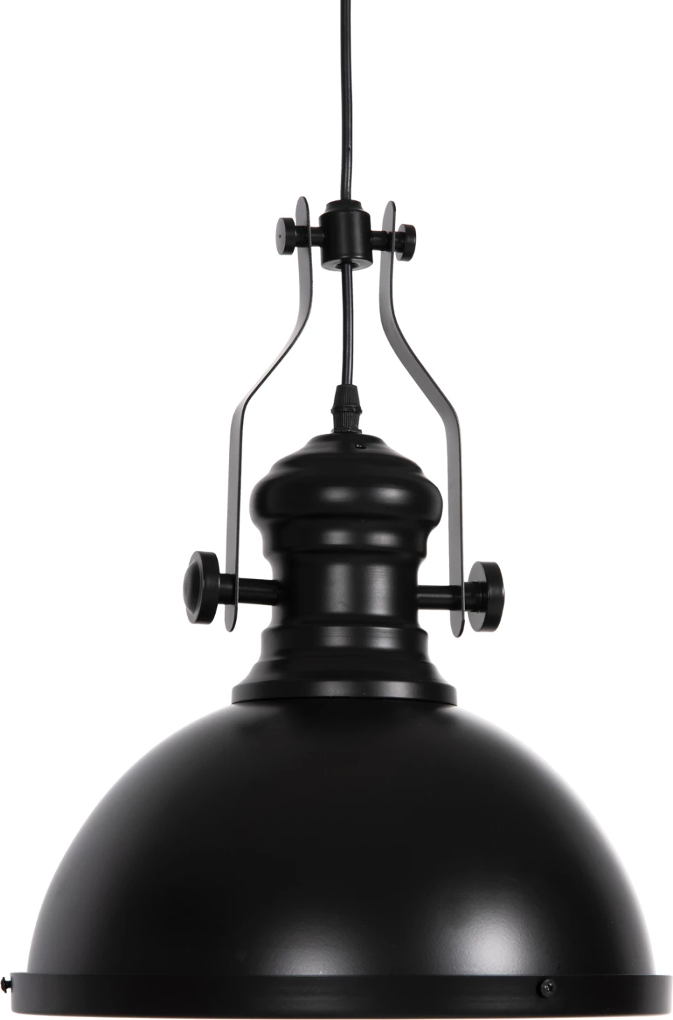 Llambë varëse tavani FH4155, metal i zi-xham i bardhë, 30,5x30,5x118H cm