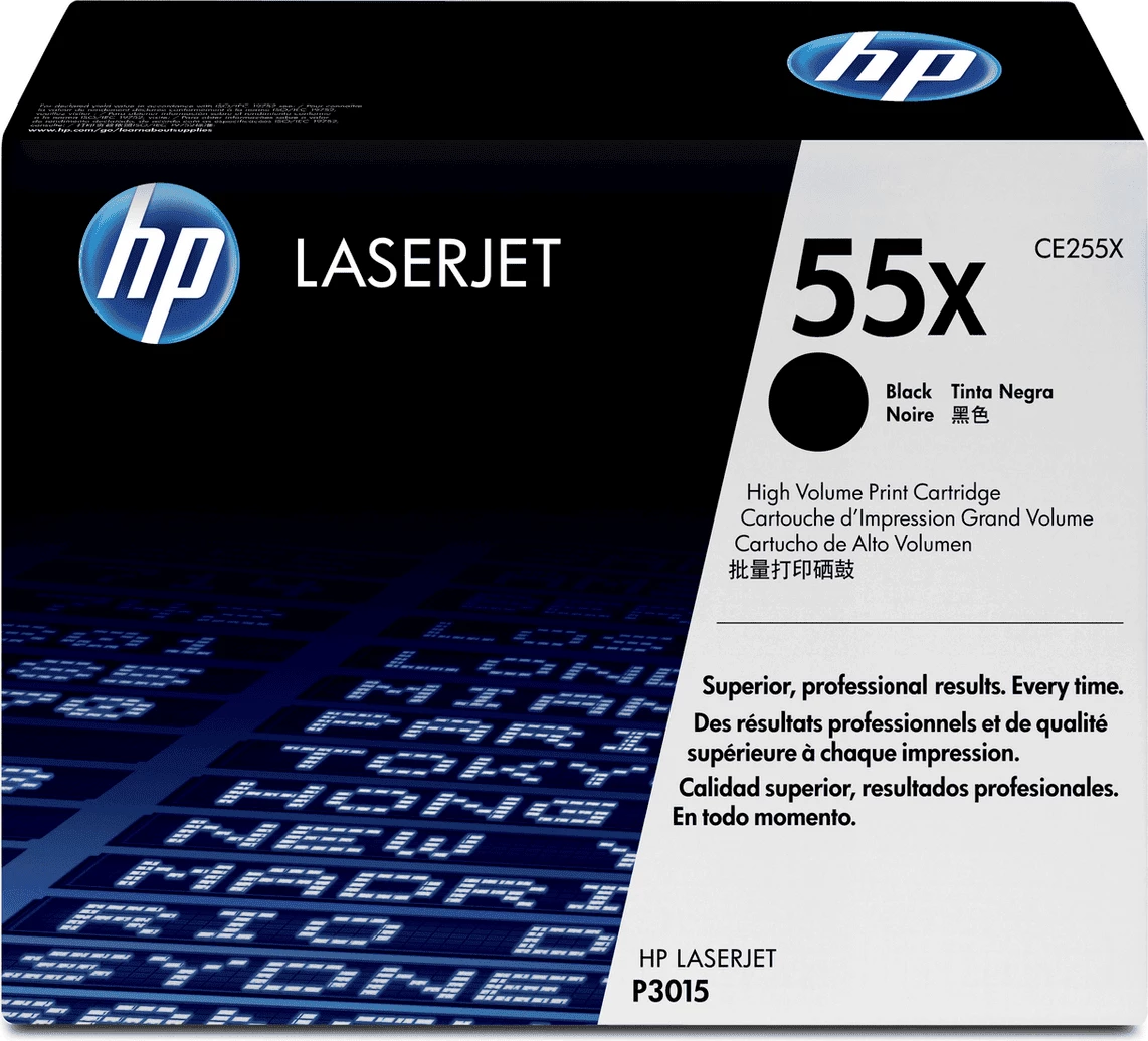 Toner HP 55X CE255X XL, rendiment 12500 faqe, e zezë