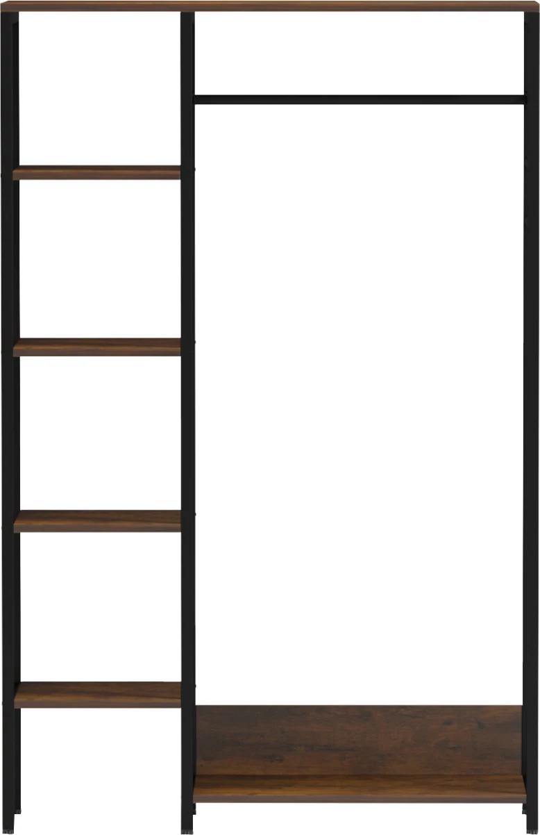 Mobilje hyrëse, garderobë e hapur, ARANJA FH18082, metal-melaminë, 90x30x140H cm