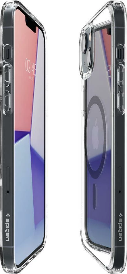 Mbështjellës Spigen Ultra Hybrid Mag për iPhone 14 Plus, MagSafe, Transparent Gri
