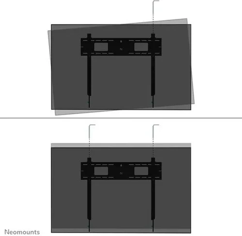 Mbajtës muri për TV Neomounts LEVEL-750 WL30-750BL18, deri 98", 125 kg, i zi