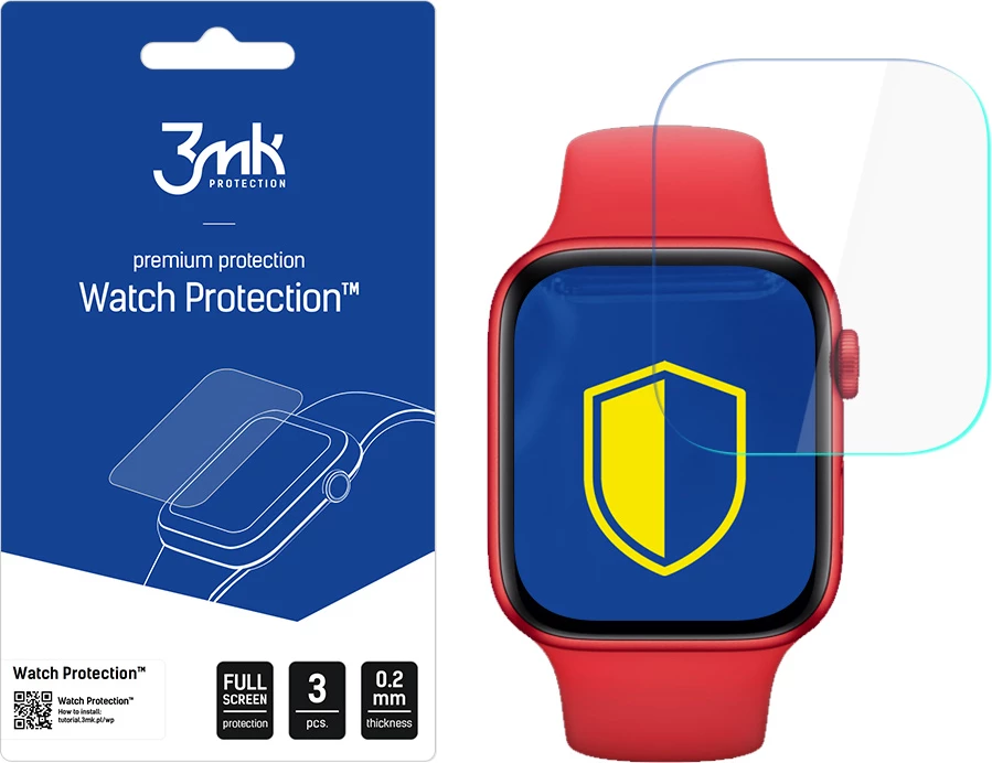 Mbrojtës ekrani 3mk Protection për Apple Watch 44mm, set 3 copë, 0.2mm