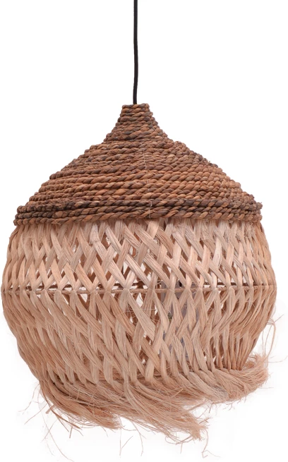 Llambë tavani Fiorine Inart abaca ngjyrë natyrale D55x70cm