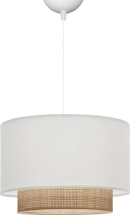 Llambë tavani Newbay, pëlhurë dhe mat, ngjyrë e bardhë-natyrale, D30x20cm