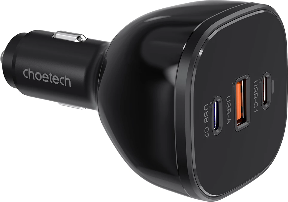 Karikues veture Choetech TC0024, 160W, 2x USB-C PD 3.1, 1x USB-A, i zi