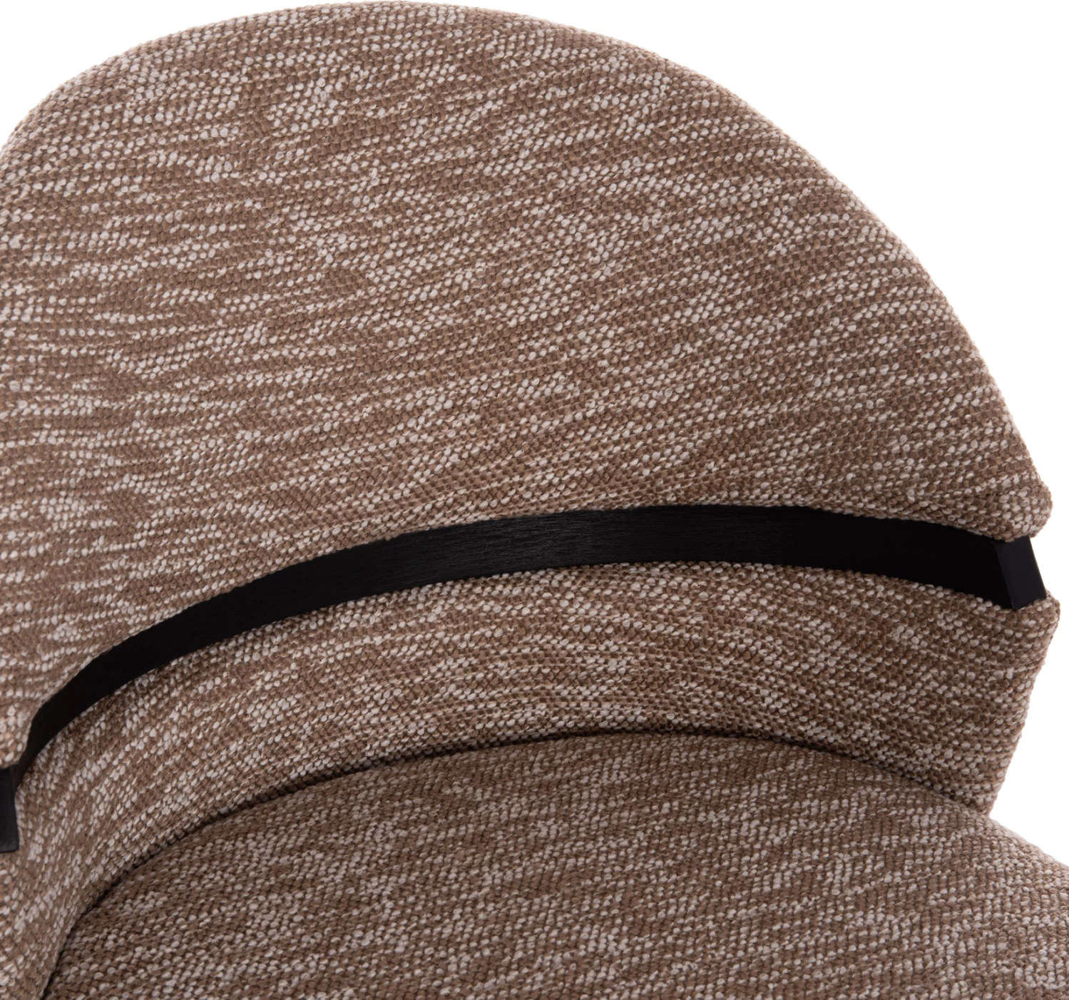 Karrige për bar rrotulluese Dekker, dru i zi, stof kafe, set prej 2 copë, 48x54x96cm