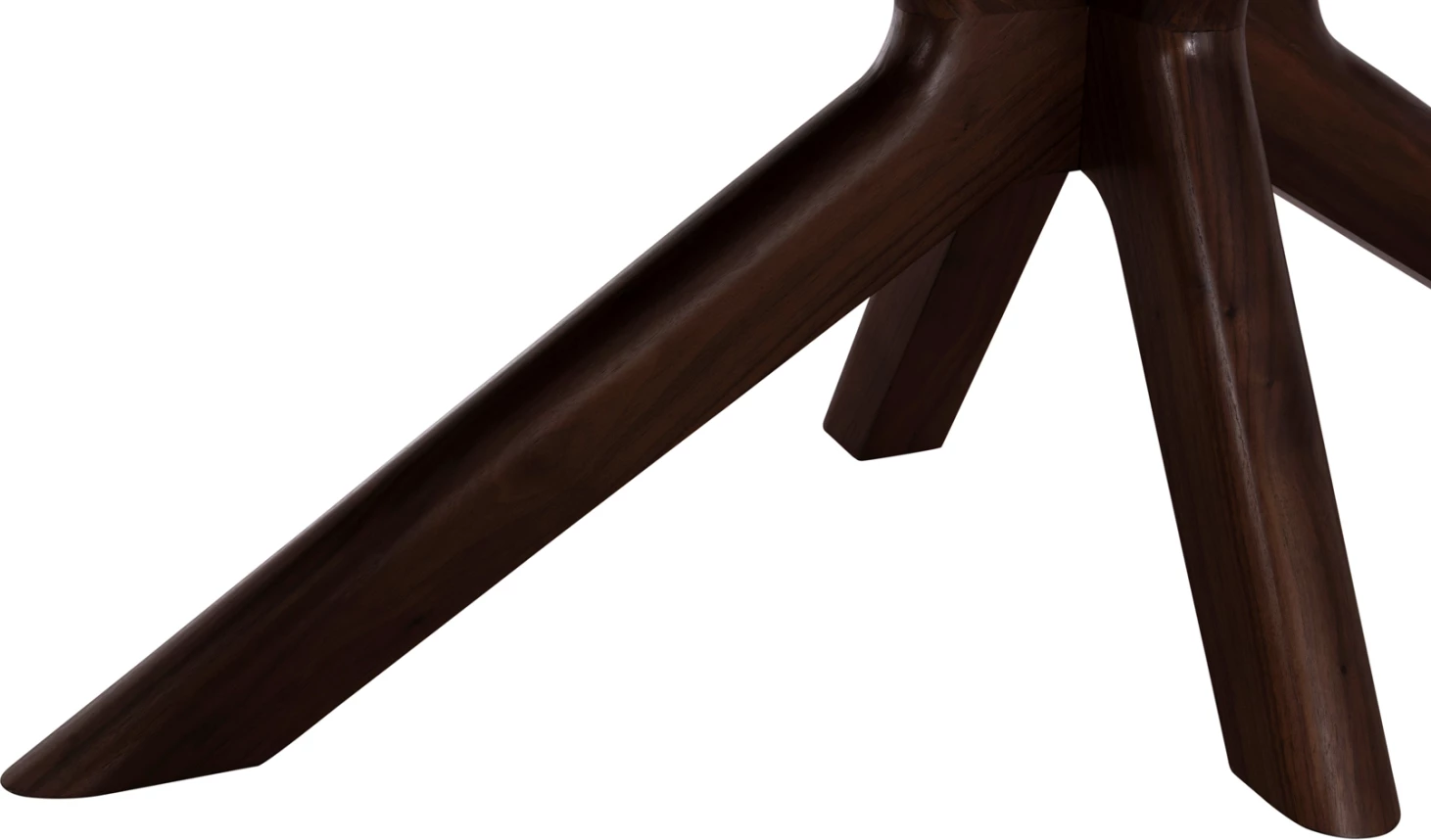 Tavolinë ngrënieje HORIZON, sipërfaqe qeramike, këmbë betuli me shtresë arre, CD18091.01, 180x90x76cm