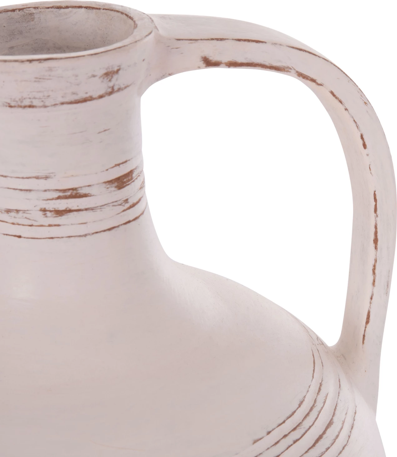 Vazo dekorative (amforë), terrakotë e bardhë, FEAX FH4676.02L, 35x35x58cm