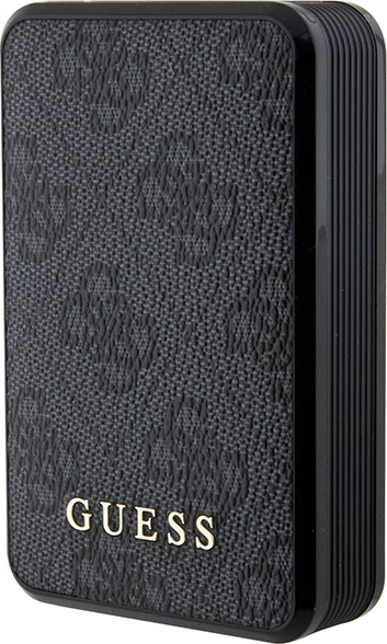 Powerbank Guess GUPB10DP4GEGK 10000mAh, 18W, lëkurë, e zezë