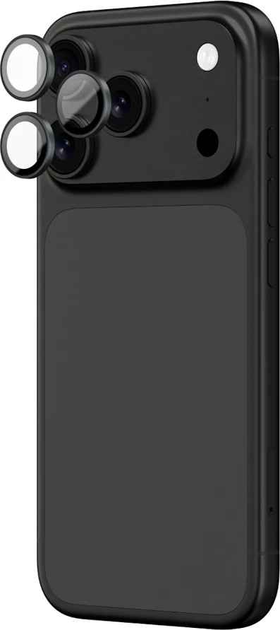 Mbrojtës xhami për kamerë AmazingThing Sapphire për iPhone 17 Pro / Pro Max, kornizë gri