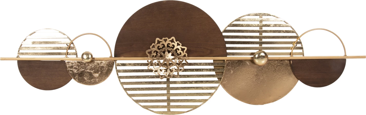 Dekor muri FH4210 metalik, ngjyrë kafe-ari, 125x39H cm