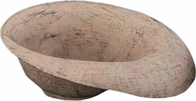 Enë dekorative EARTH BOWL, alumin, ngjyrë kafe e çelët dhe e errët, 32x32x11cm