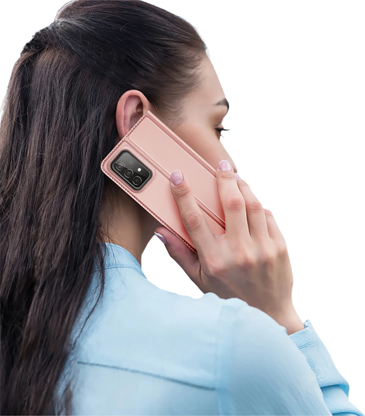 Mbështjellës Dux Ducis Skin Pro për Samsung Galaxy A73, rozë