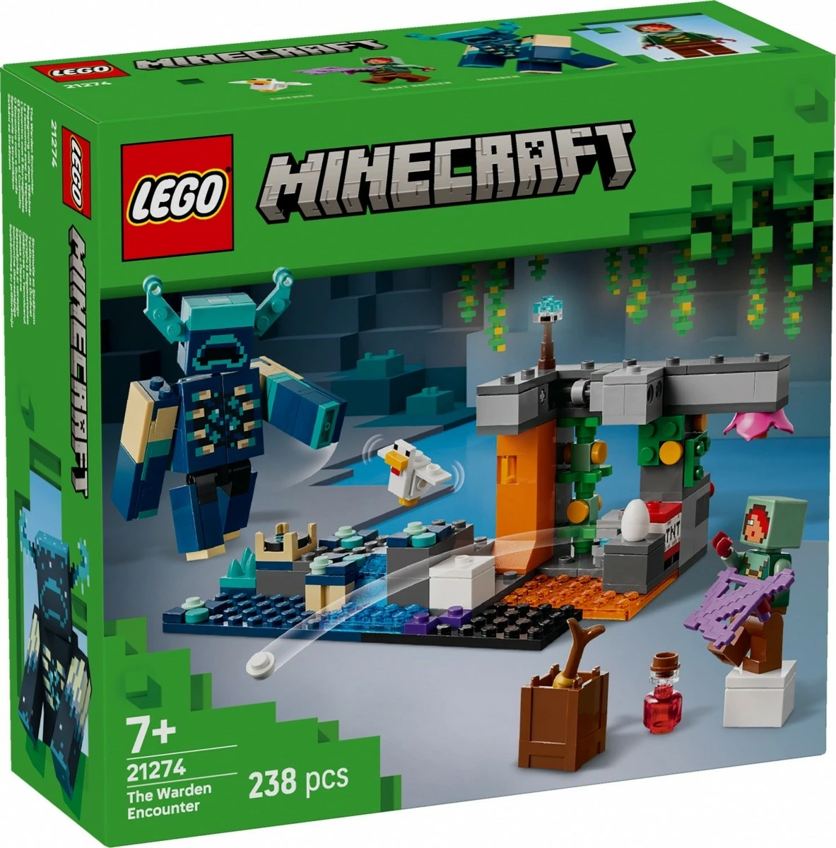 Set LEGO Minecraft 21274 Encounter with the Guard, 238 pjesë