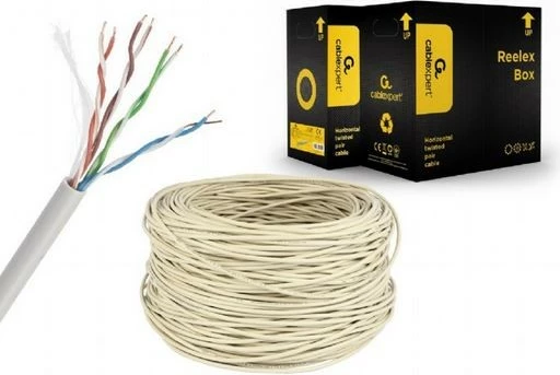 Kabllo rrjeti Gembird Cat 5e, 305m, Gri