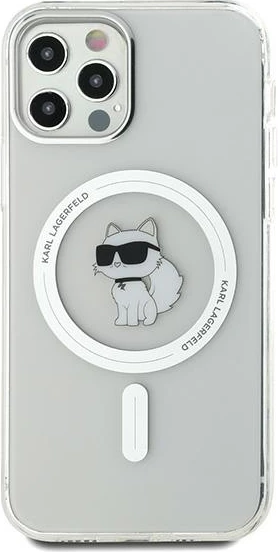 Mbështjellës Karl Lagerfeld IML Choupette MagSafe për iPhone 12/12 Pro, Transparent