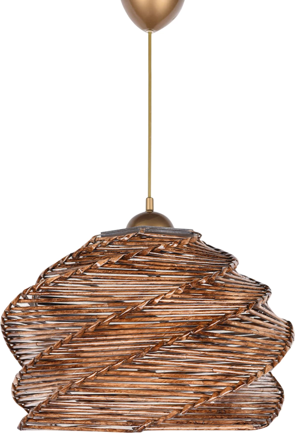 Llambë varëse për brendësi, dru dhe bamboo, ngjyrë arre, FH7372, 32x32x65 cm