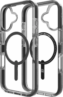 Mbështjellës Zagg Santa Cruz Snap MagSafe për iPhone 16, i zi