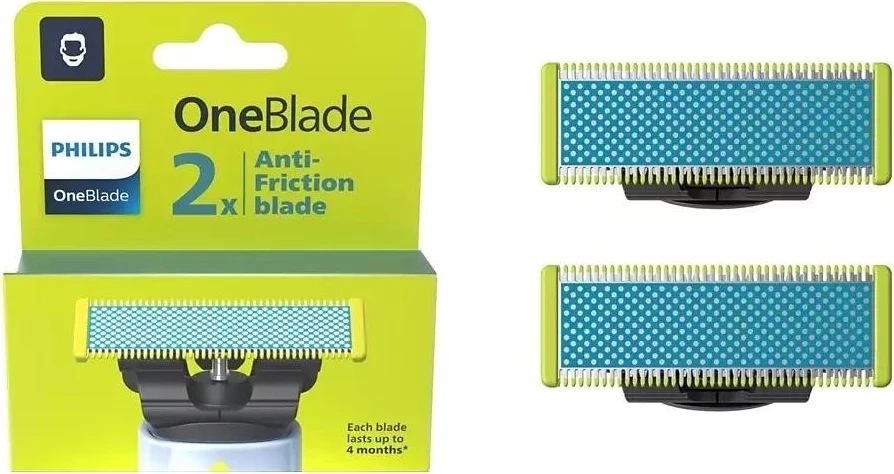 Lamë Philips OneBlade QP225/50, 2 copë, jeshile