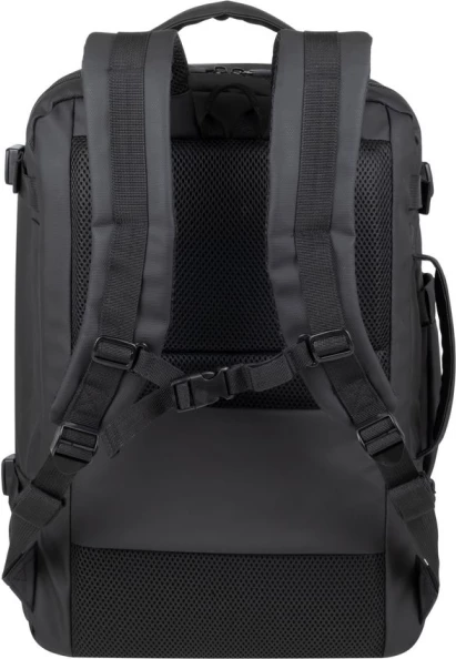 çantë shpine për laptop RivaCase 8465, 17.3\", ECO-RPET e papërshkueshme nga uji, e zezë