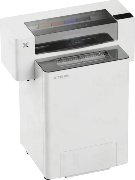 Printer tekstili, xTool, XAP-AIO, gjerësi printimi 356 mm, 720×1800 DPI, Epson I1600 Dual, CMYK+W, set all-in-one