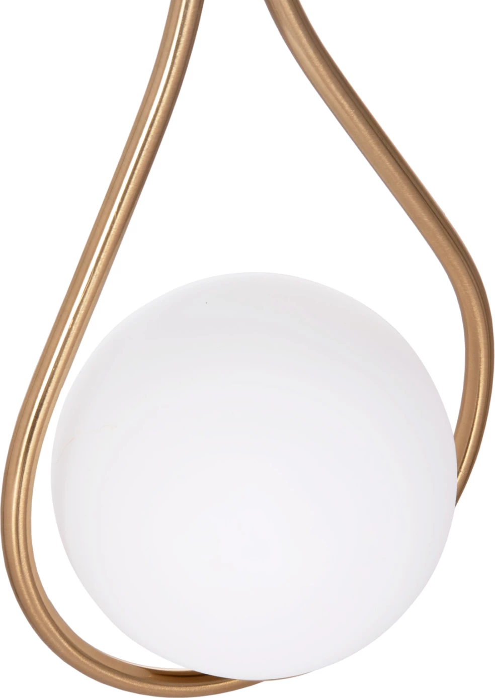Llambë tavani varëse DROPLET, metalik, ngjyrë ari, glob i bardhë qumështi, FH7503.12, 23.5x12x147cm