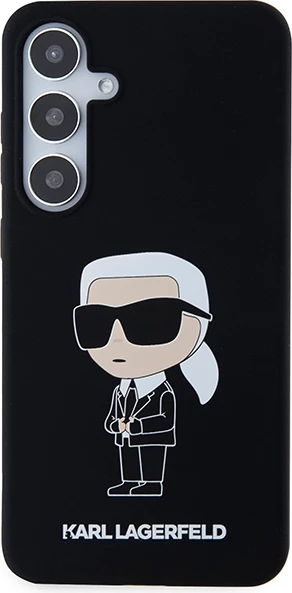 Mbështjellës Karl Lagerfeld Silicone Ikonik për Samsung Galaxy S24+, i zi