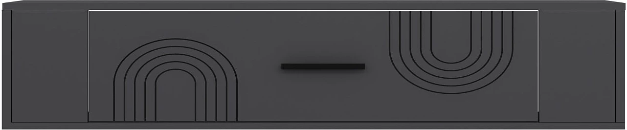 Komodë TV Skye Decor, Restol 2, ngjyrë antracit