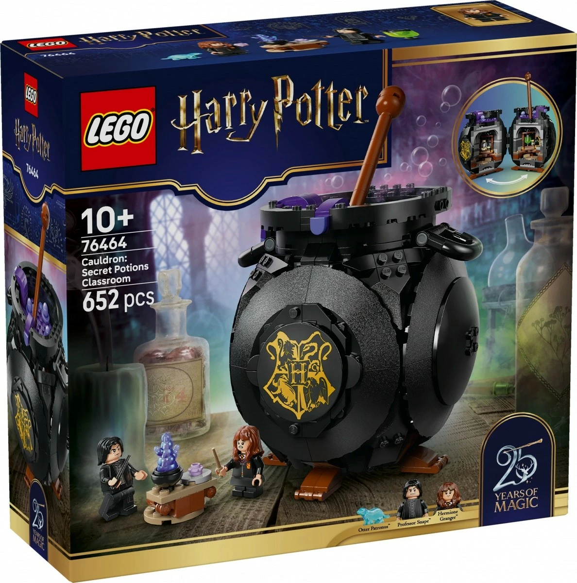 Set ndërtimi LEGO Harry Potter 76464 652 pjesë 10+ Kazan: Klasa Sekrete e Potioneve
