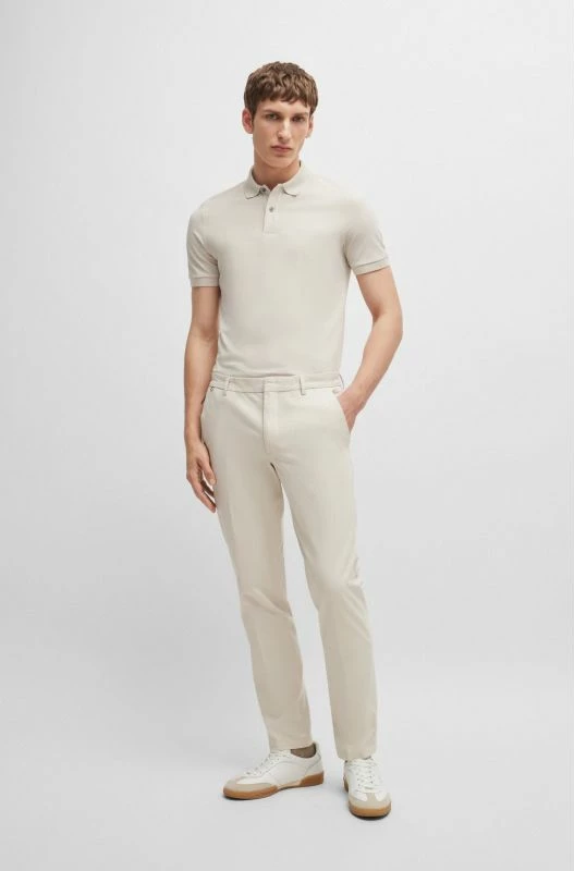 Maicë polo Boss për meshkuj, e bardhë