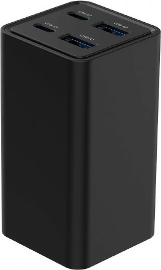 Karikues universal Gembird TA-UC-2A2C-PD65-01-BK, 65W, 2x USB-A, 2x USB-C, i zi