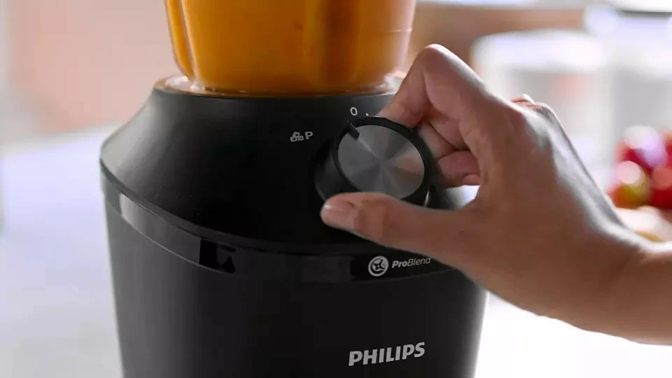 Blender Philips HR2191/01 me gotë, 2L, i zi