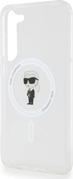 Mbështjellës Karl Lagerfeld IML Ikonik MagSafe për Samsung Galaxy S23+, Transparent