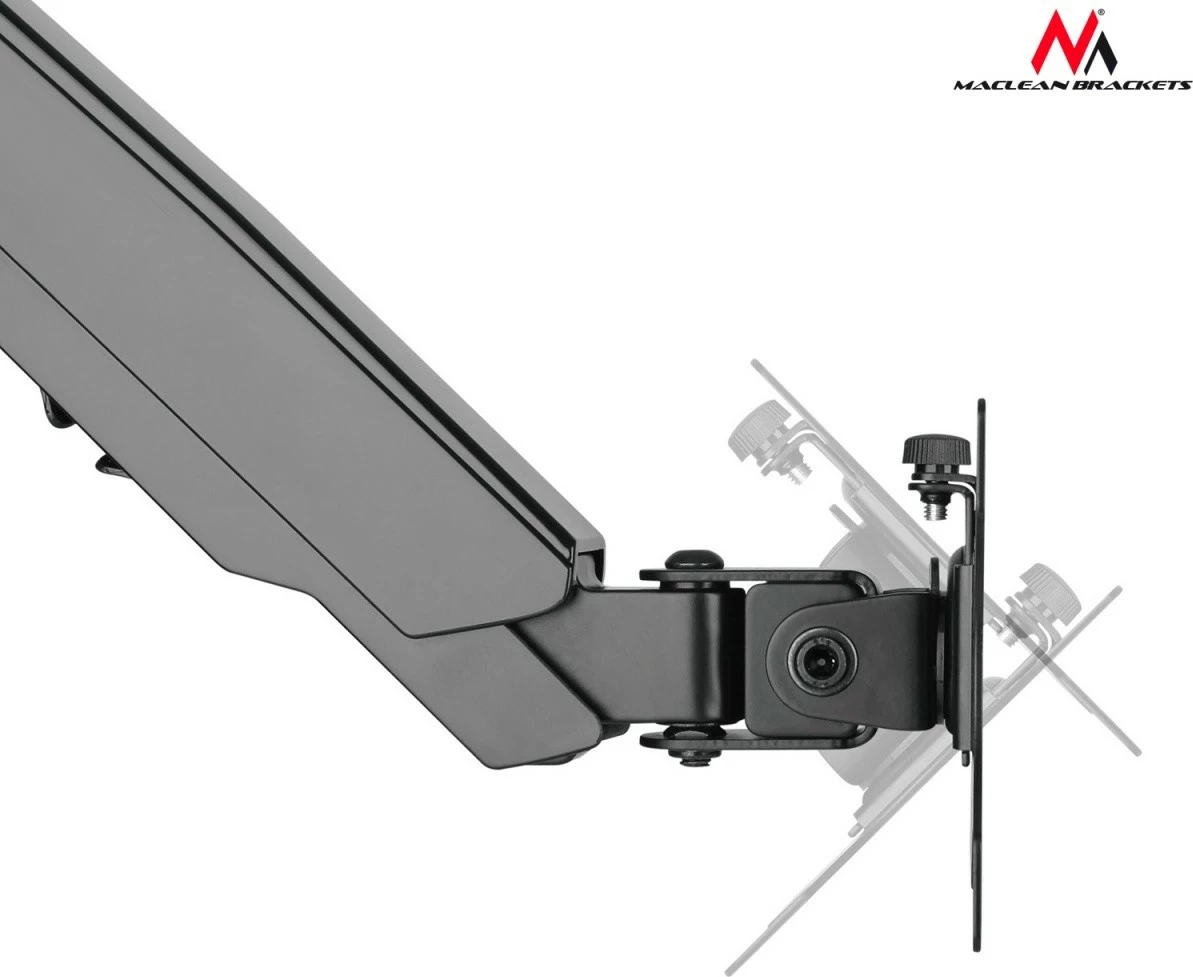 Mbajtës monitori Maclean MC-775 me krah me gaz, 17-32", i zi