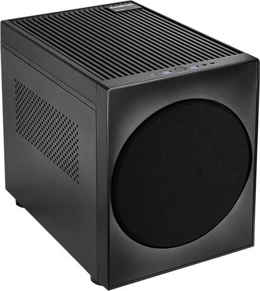 Kasë Chieftec CI-03B-OP mATX kube, Micro ATX/Mini ITX, 1x 200 mm ventilator, USB 3.2 Gen 2 Type-C, e zezë