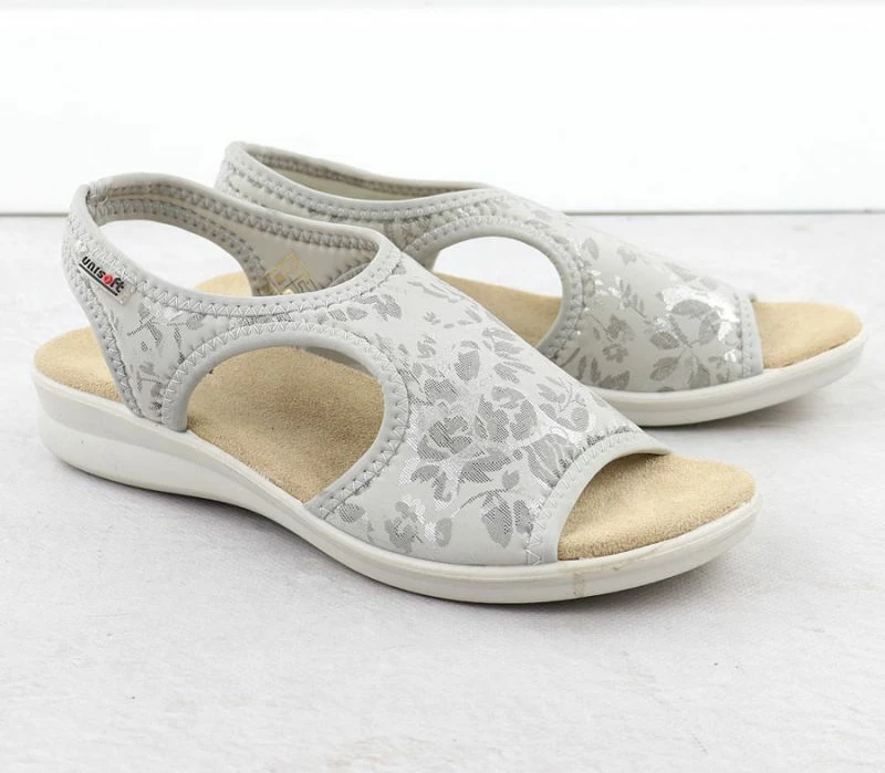 Sandale me taka të larta Unisoft 7196, gri