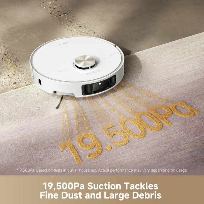 Robot fshesë me korrent Dreame L50 Pro Ultra 19,500Pa, 6400mAh, me stacion vetëzbrazës PowerDock, e bardhë