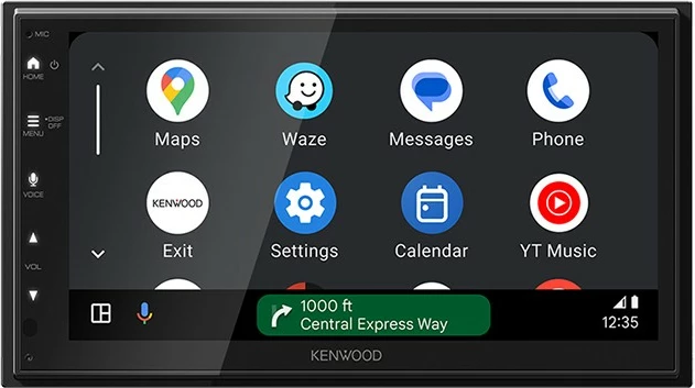 Radio multimedia Kenwood DMX6523DAB, 6.8 inç, Bluetooth, Android Auto, Apple CarPlay, e zezë