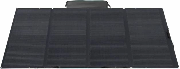 panel solar portativ EcoFlow 400W MPN 5006701012, palosës, MC4, IP68, 16kg, set me mbajtëse, i zi