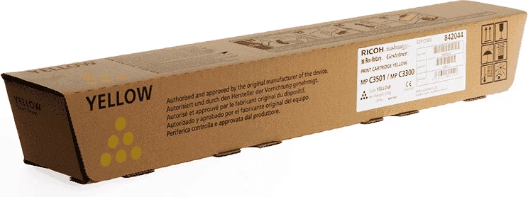Toner, Ricoh, MP C3300 842044 (841429/841433), rendiment 15000 faqe, standard, e verdhë