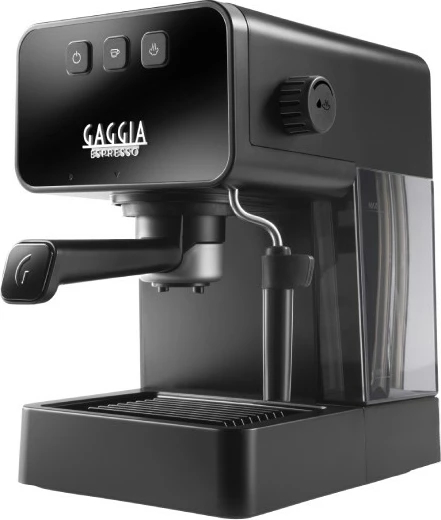 Aparat espresso Gaggia Espresso Style, 1.2L, 1900W, për kapsula dhe kafe të bluar, e zezë