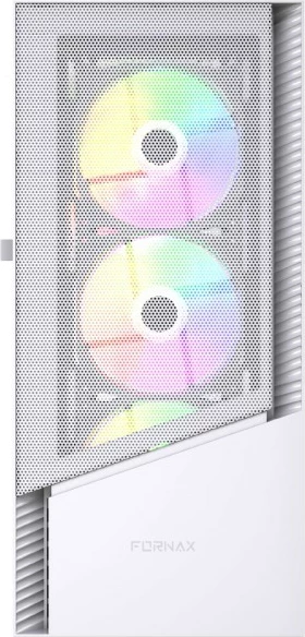 Kasë Gembird Fornax 4300, Midi Tower, ATX, ARGB, e bardhë